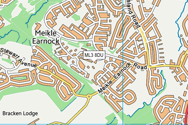 ML3 8DU map - OS VectorMap District (Ordnance Survey)