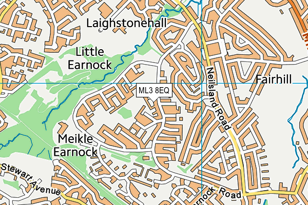 ML3 8EQ map - OS VectorMap District (Ordnance Survey)