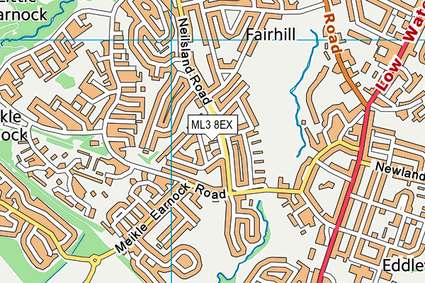 ML3 8EX map - OS VectorMap District (Ordnance Survey)