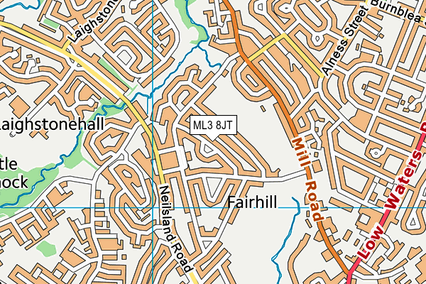 ML3 8JT map - OS VectorMap District (Ordnance Survey)