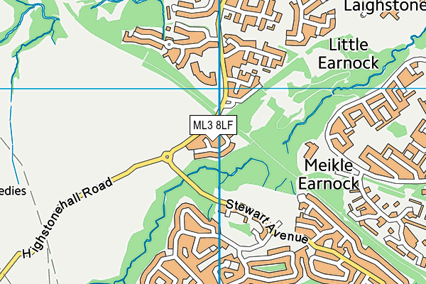 ML3 8LF map - OS VectorMap District (Ordnance Survey)
