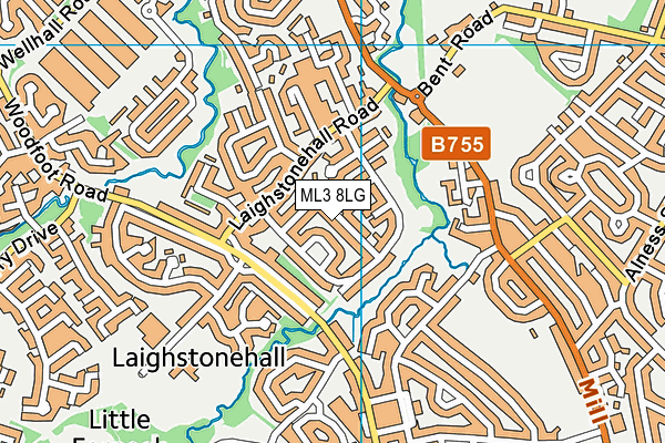 ML3 8LG map - OS VectorMap District (Ordnance Survey)
