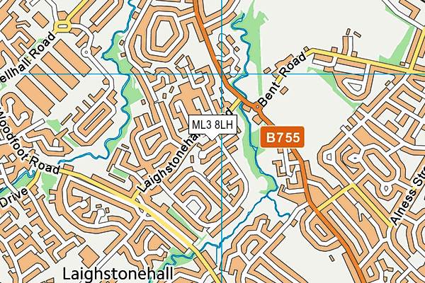 ML3 8LH map - OS VectorMap District (Ordnance Survey)