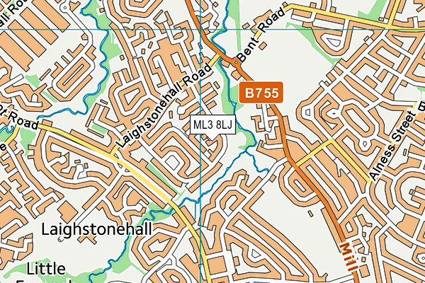 ML3 8LJ map - OS VectorMap District (Ordnance Survey)
