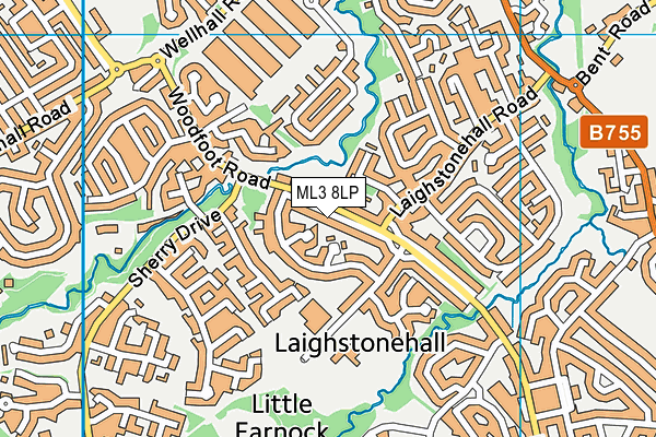 ML3 8LP map - OS VectorMap District (Ordnance Survey)