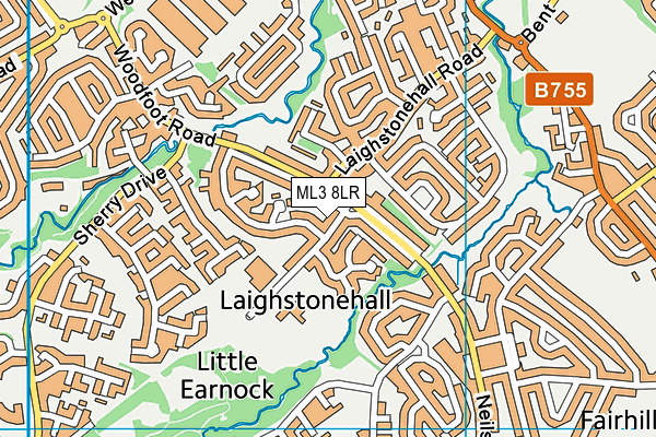 ML3 8LR map - OS VectorMap District (Ordnance Survey)