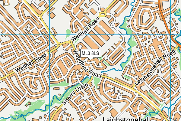 ML3 8LS map - OS VectorMap District (Ordnance Survey)