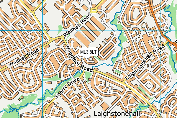 ML3 8LT map - OS VectorMap District (Ordnance Survey)