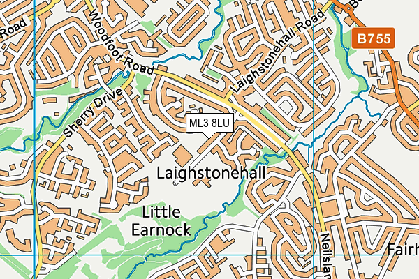 ML3 8LU map - OS VectorMap District (Ordnance Survey)