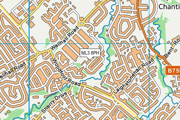 ML3 8PH map - OS VectorMap District (Ordnance Survey)