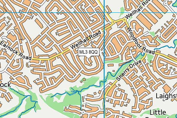 ML3 8QQ map - OS VectorMap District (Ordnance Survey)