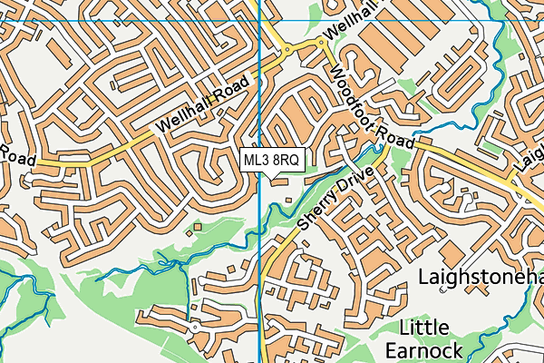 ML3 8RQ map - OS VectorMap District (Ordnance Survey)