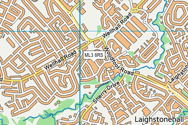 ML3 8RS map - OS VectorMap District (Ordnance Survey)