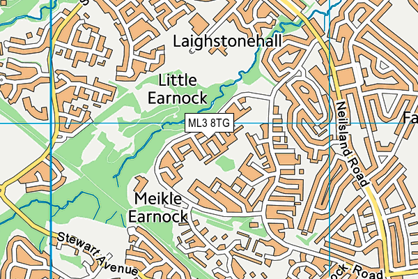 ML3 8TG map - OS VectorMap District (Ordnance Survey)