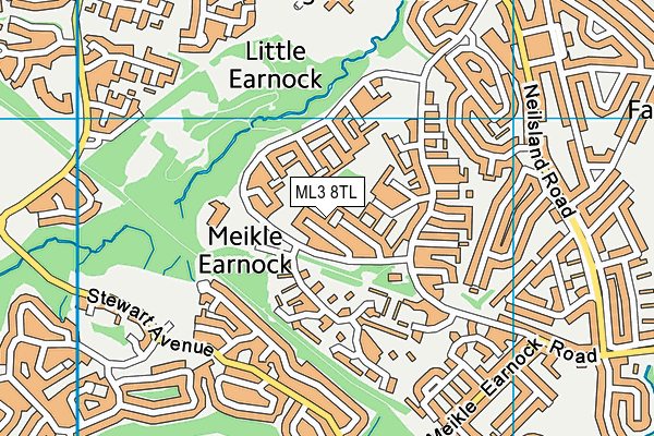 ML3 8TL map - OS VectorMap District (Ordnance Survey)
