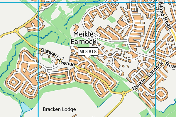 ML3 8TS map - OS VectorMap District (Ordnance Survey)