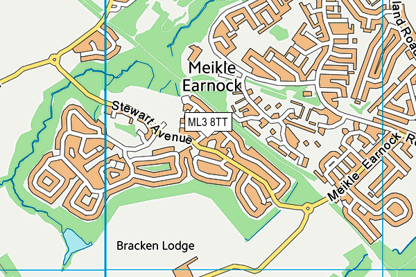 ML3 8TT map - OS VectorMap District (Ordnance Survey)