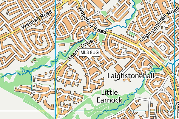 ML3 8UG map - OS VectorMap District (Ordnance Survey)