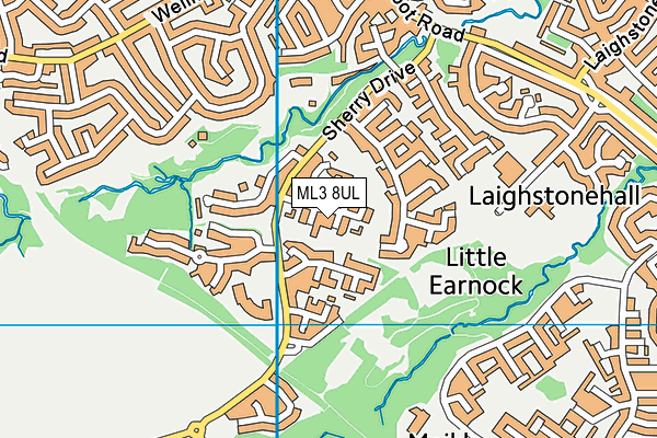 ML3 8UL map - OS VectorMap District (Ordnance Survey)