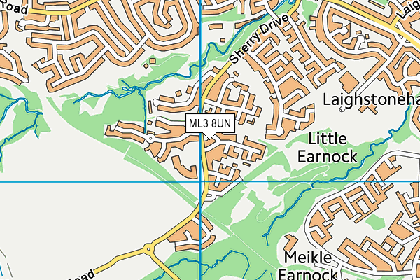 ML3 8UN map - OS VectorMap District (Ordnance Survey)