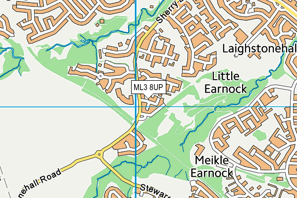 ML3 8UP map - OS VectorMap District (Ordnance Survey)