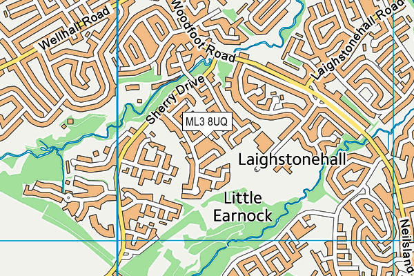 ML3 8UQ map - OS VectorMap District (Ordnance Survey)