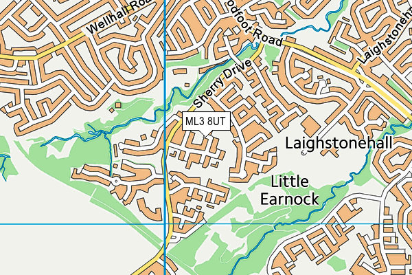 ML3 8UT map - OS VectorMap District (Ordnance Survey)