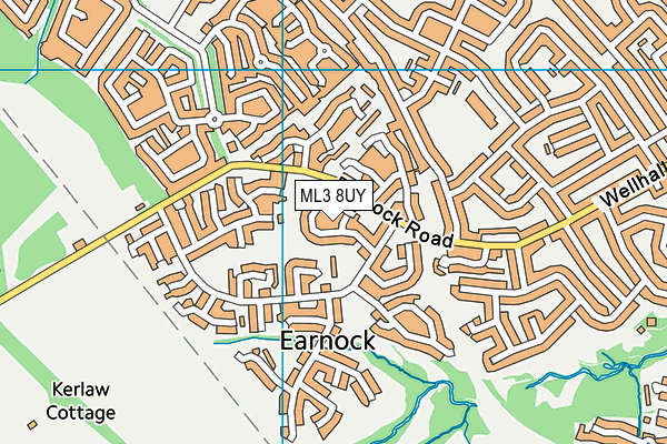 ML3 8UY map - OS VectorMap District (Ordnance Survey)