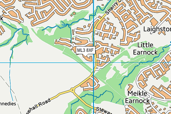 ML3 8XF map - OS VectorMap District (Ordnance Survey)