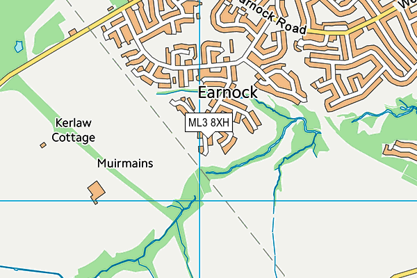 ML3 8XH map - OS VectorMap District (Ordnance Survey)