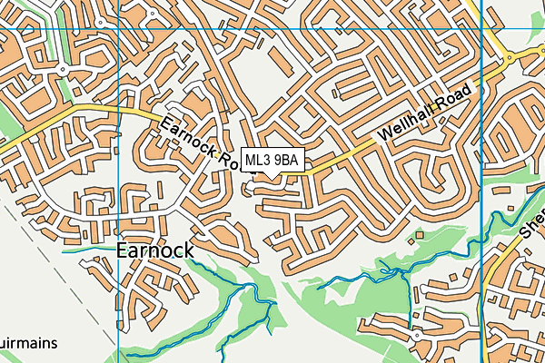 ML3 9BA map - OS VectorMap District (Ordnance Survey)