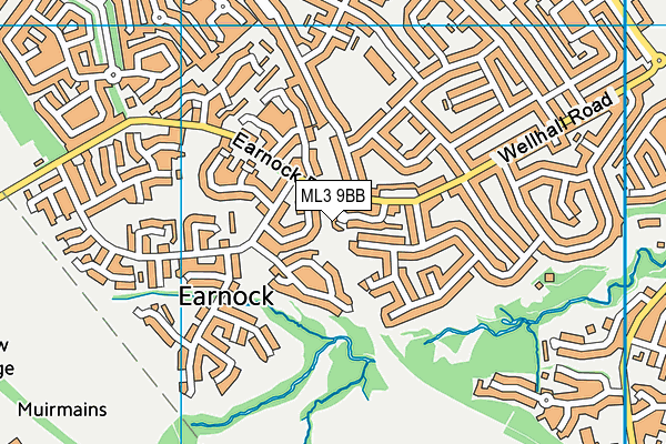ML3 9BB map - OS VectorMap District (Ordnance Survey)