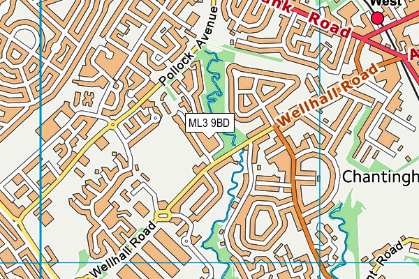 ML3 9BD map - OS VectorMap District (Ordnance Survey)