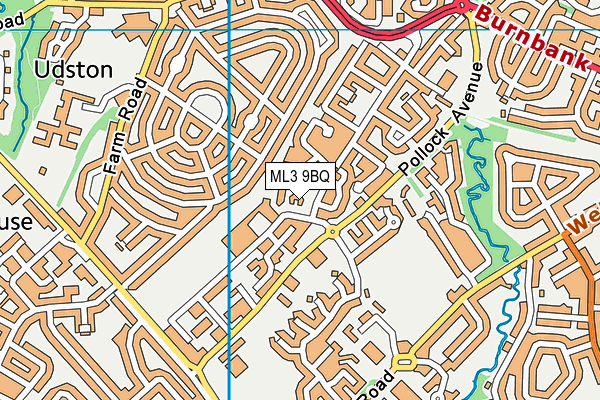 ML3 9BQ map - OS VectorMap District (Ordnance Survey)