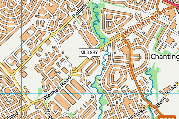ML3 9BY map - OS VectorMap District (Ordnance Survey)
