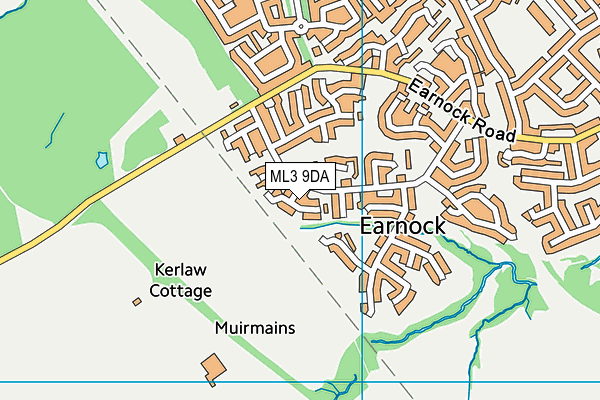 ML3 9DA map - OS VectorMap District (Ordnance Survey)