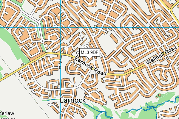 ML3 9DF map - OS VectorMap District (Ordnance Survey)