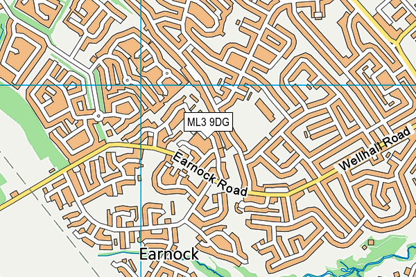 ML3 9DG map - OS VectorMap District (Ordnance Survey)