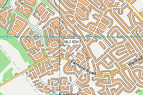 ML3 9DH map - OS VectorMap District (Ordnance Survey)