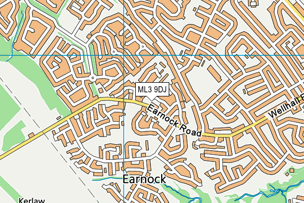 ML3 9DJ map - OS VectorMap District (Ordnance Survey)