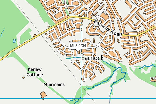 ML3 9DN map - OS VectorMap District (Ordnance Survey)