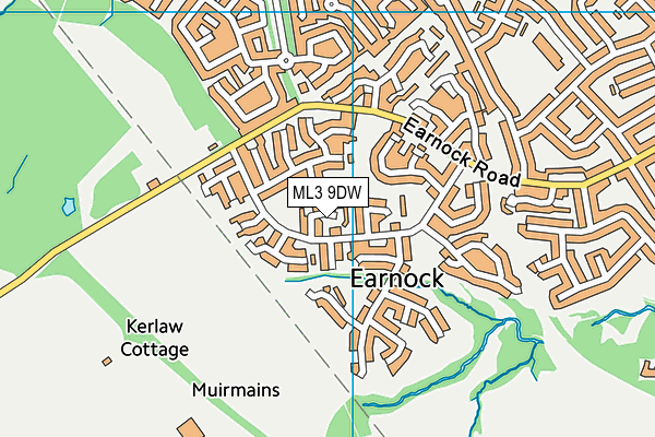 ML3 9DW map - OS VectorMap District (Ordnance Survey)