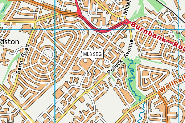 ML3 9EG map - OS VectorMap District (Ordnance Survey)