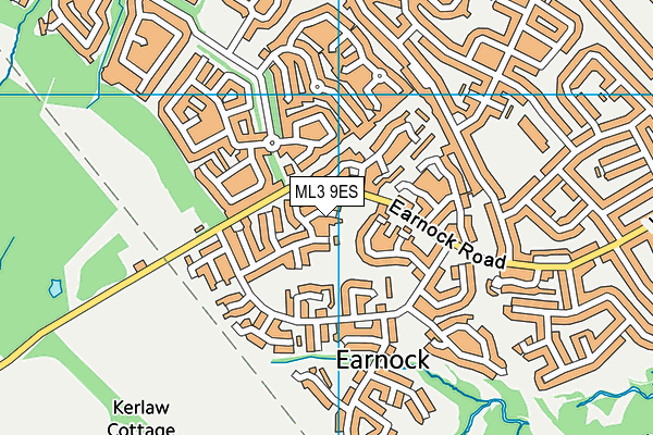ML3 9ES map - OS VectorMap District (Ordnance Survey)