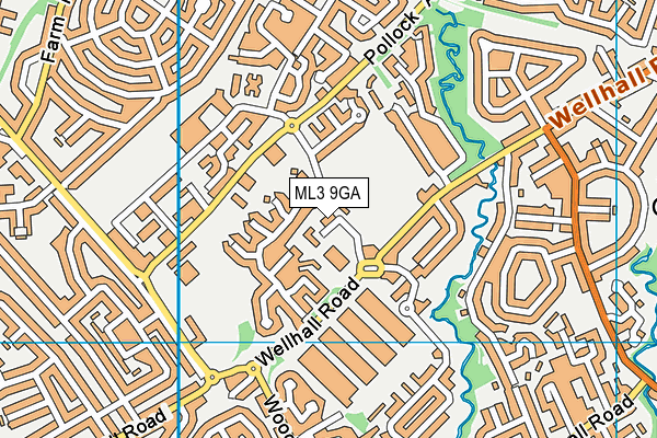 ML3 9GA map - OS VectorMap District (Ordnance Survey)