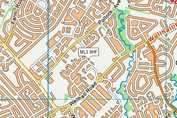 ML3 9HF map - OS VectorMap District (Ordnance Survey)