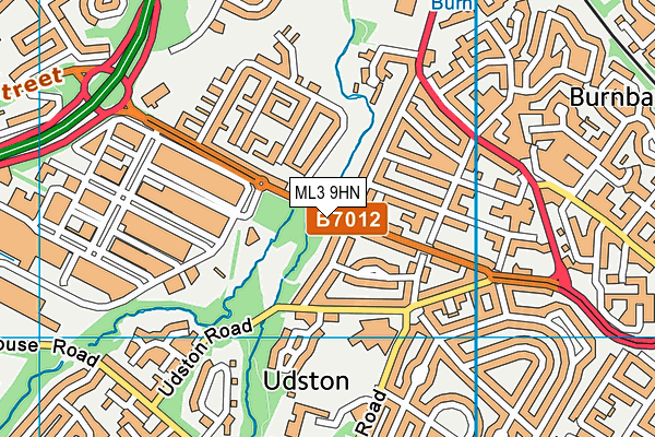 ML3 9HN map - OS VectorMap District (Ordnance Survey)