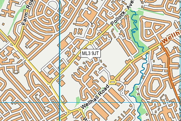 ML3 9JT map - OS VectorMap District (Ordnance Survey)