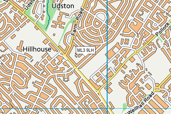 ML3 9LH map - OS VectorMap District (Ordnance Survey)
