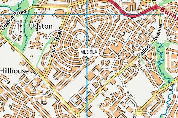 ML3 9LX map - OS VectorMap District (Ordnance Survey)